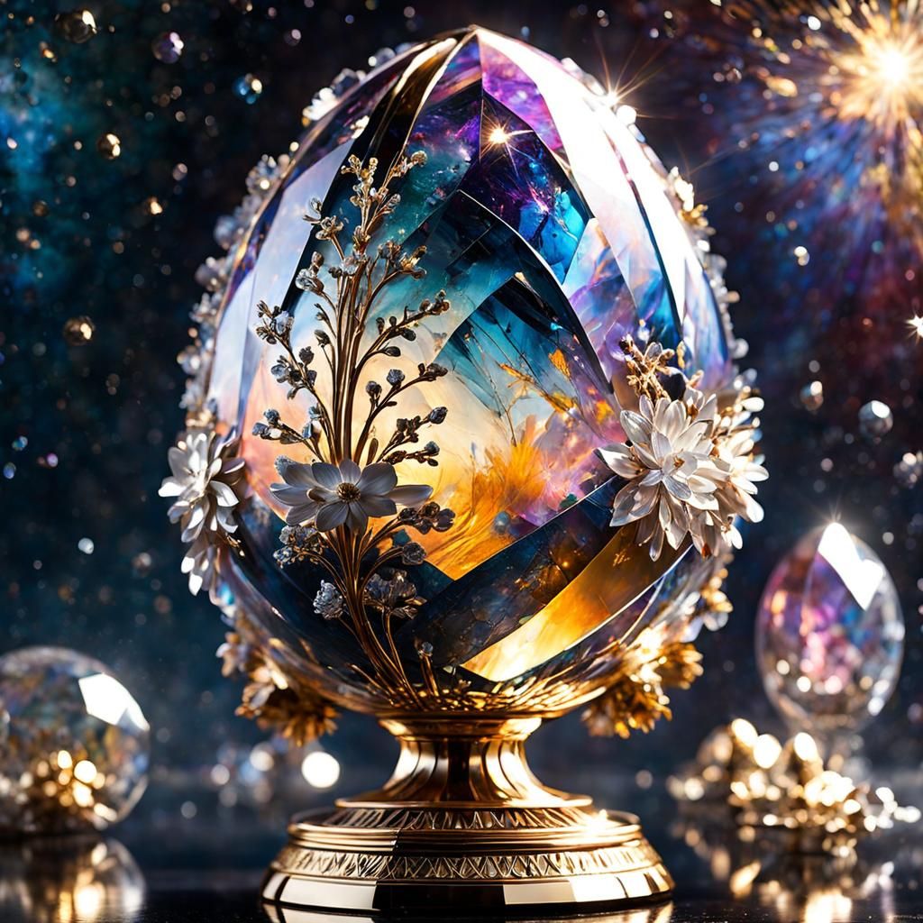 Glistening galactical eggs
