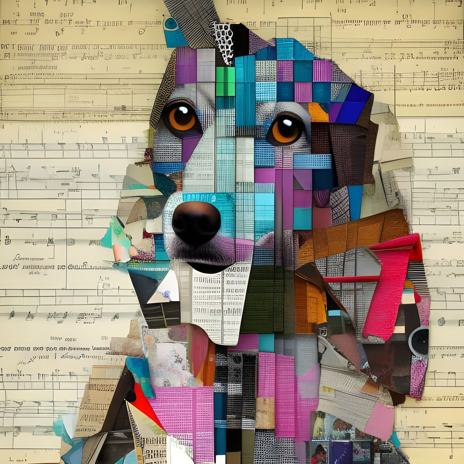 "Paper Paws: Tracing the Prints of Canine Connection"  by @Mark_Loves_Coffee_