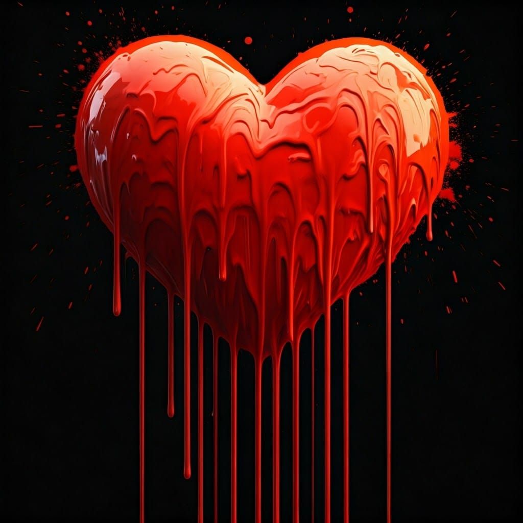 לב נוטף....  by @BINUSH