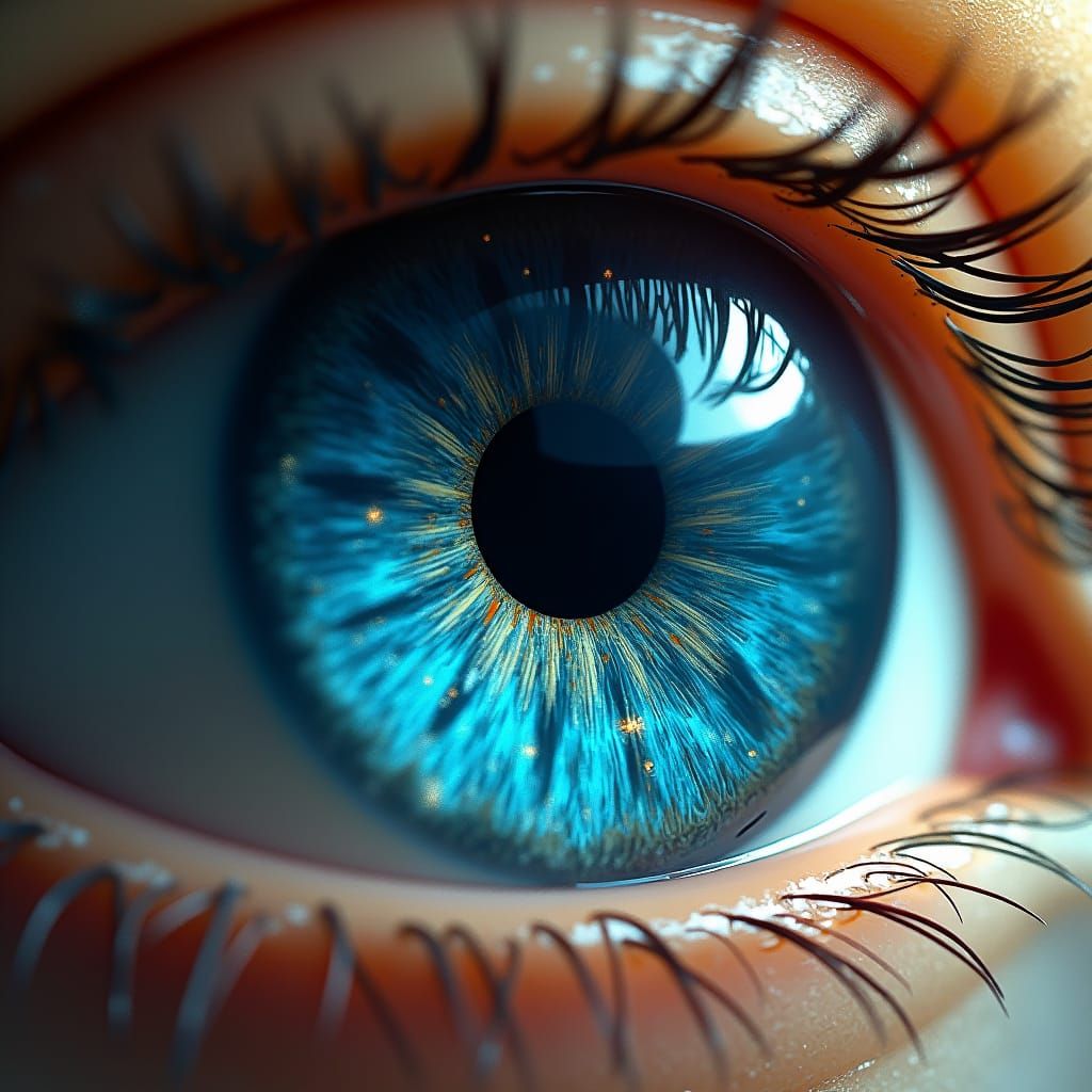 Mystical Crystal Iris in Fantasy Concept Art Style