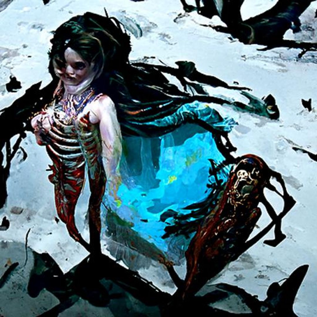 Decomposing Mermaid Ai Generated Artwork Nightcafe Creator