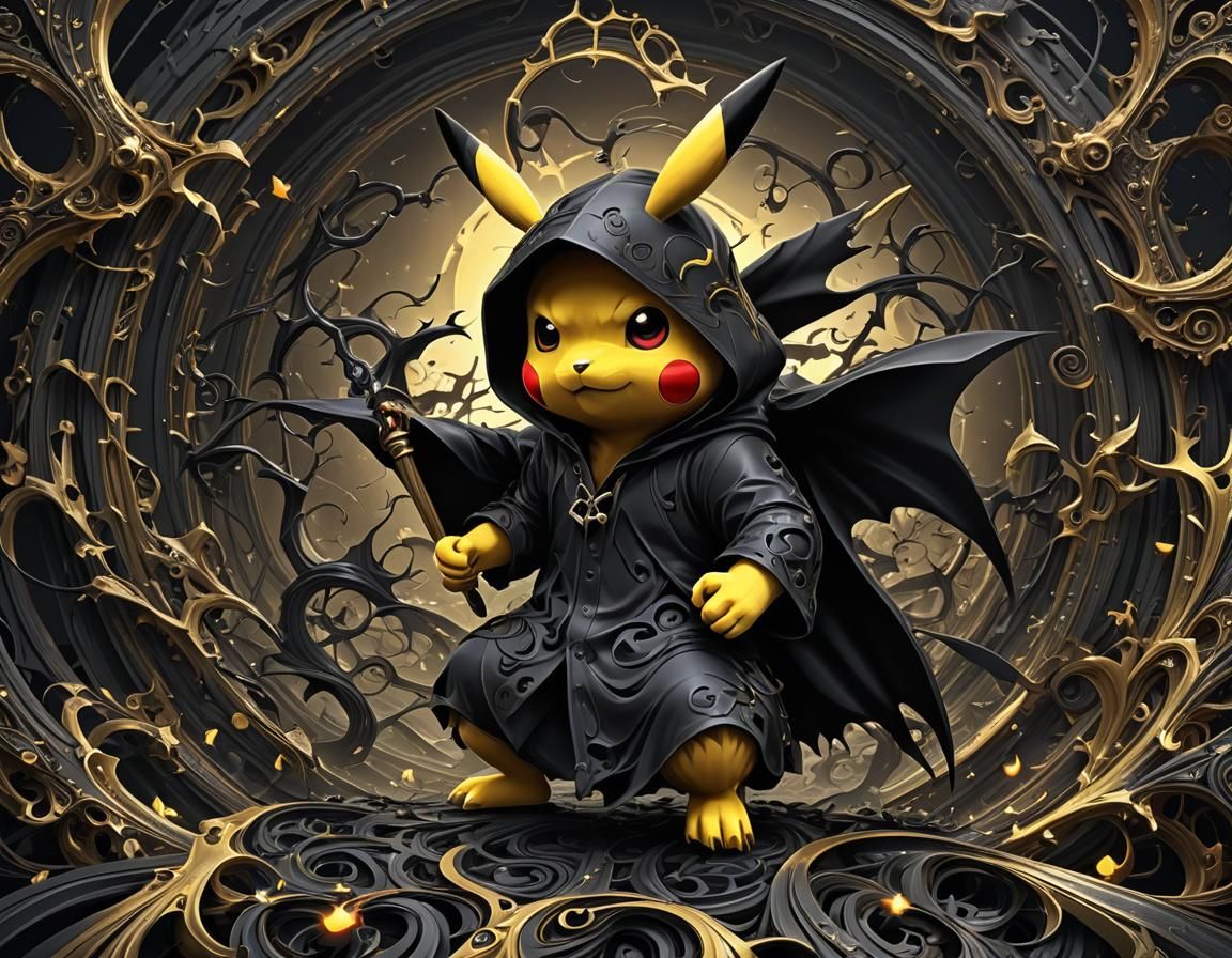 DARK SORCERER PIKACHU - AI Generated Artwork - NightCafe Creator