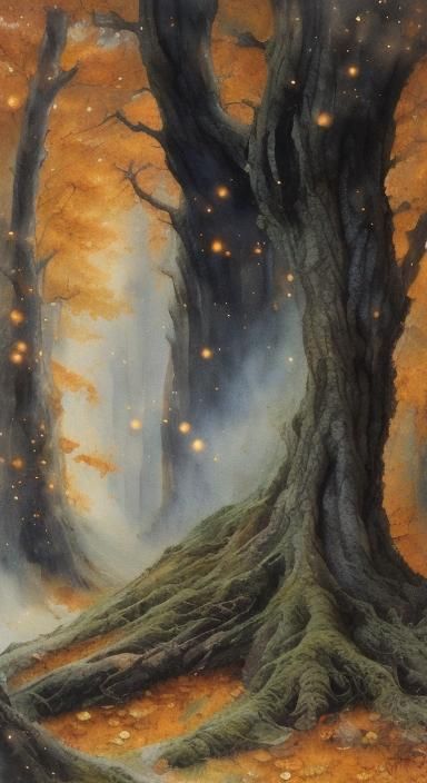 <lora:StoryWright:1.0> Kitten, style of Kip Rasmussen, Alan Lee and John Howe, European ink painting, watercolour style translucent, beauty,...