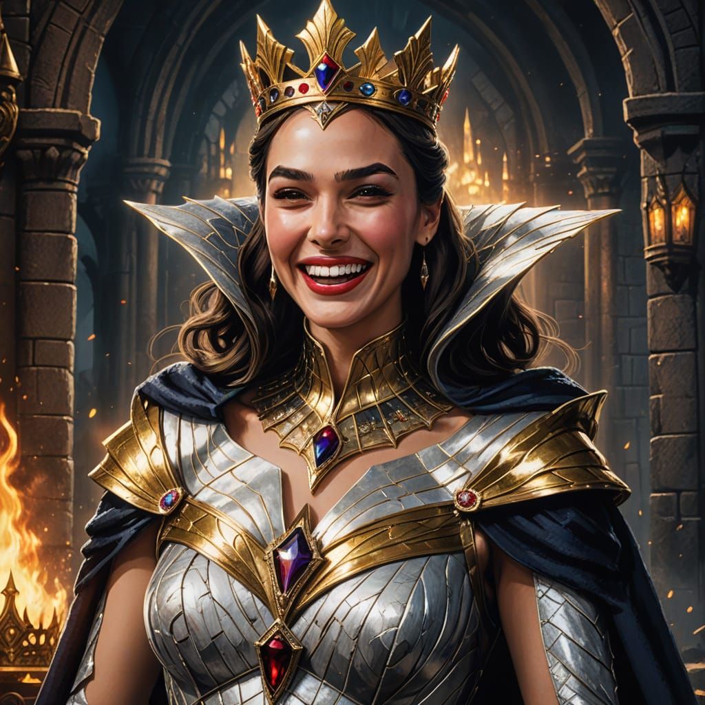 Gal Gadot as Evil Queen: Disney-Inspired Digital Art
