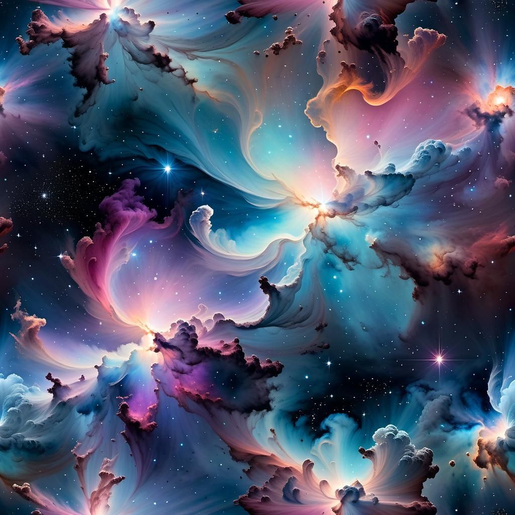 Pastel nebula - AI Generated Artwork - NightCafe Creator