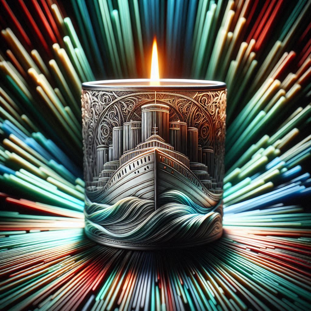 Hand Crafter Candle Titanic 3