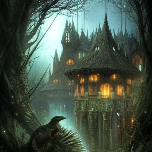 Hallows House 2 - AI Generated Artwork - NightCafe Creator