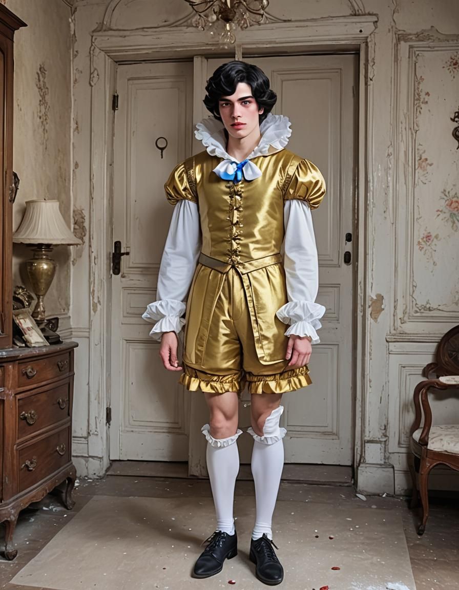 Boy Crossdressing as Snow White Princess