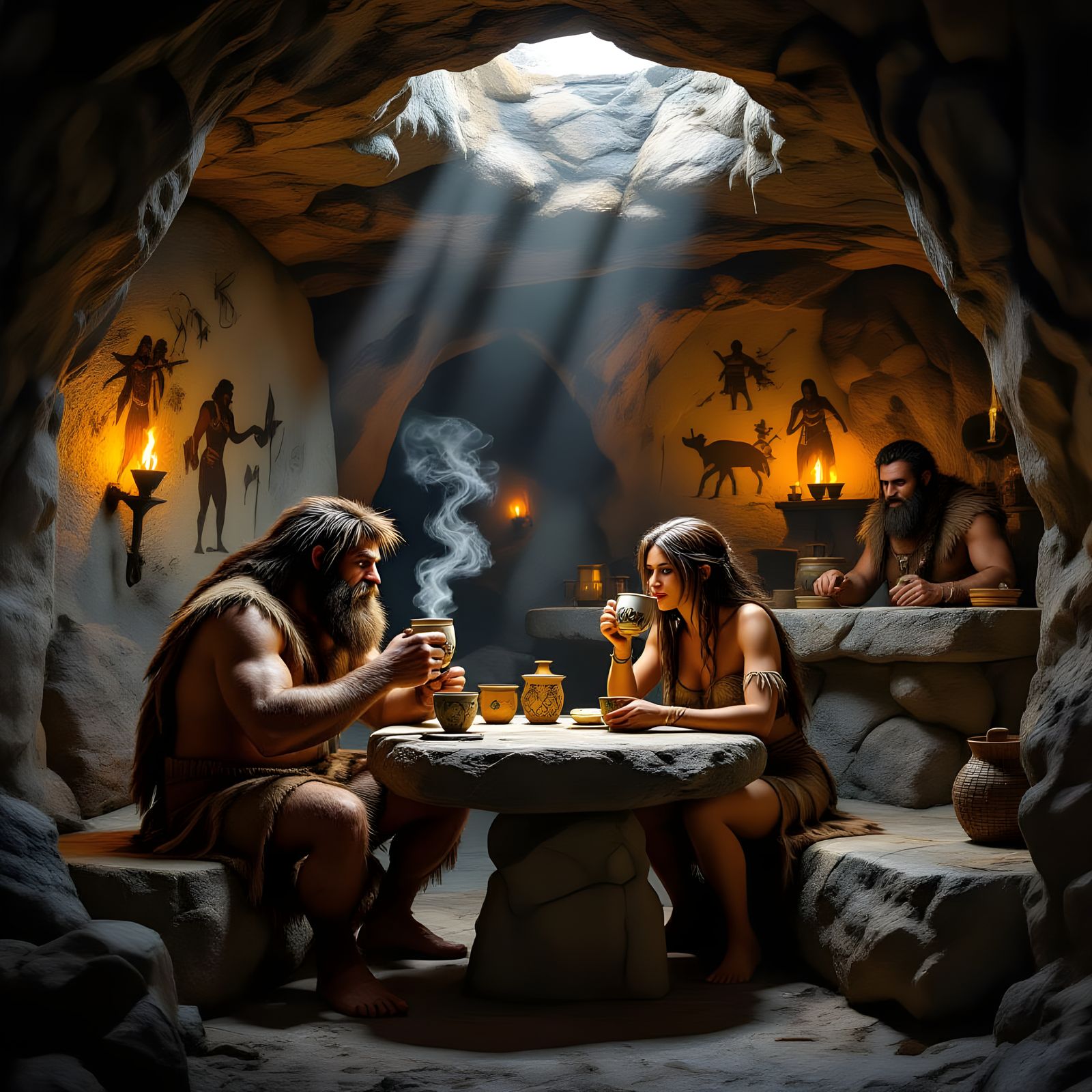 A Prehistoric Cafe  by @Evan Fischer