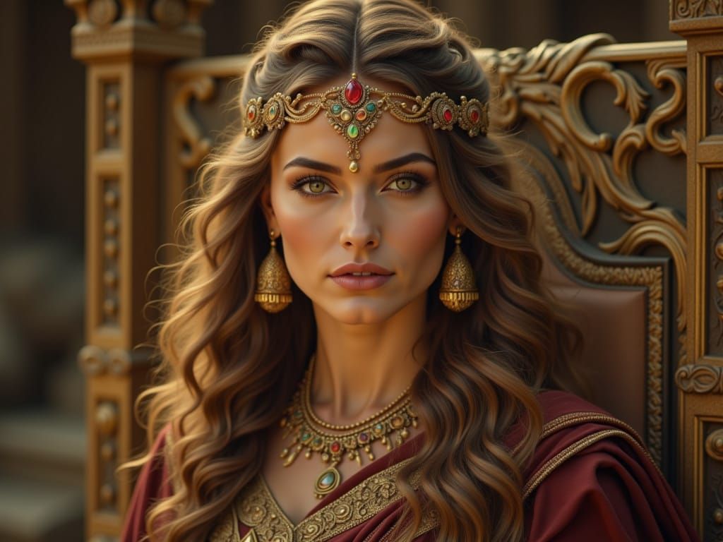 Goddess of beauty reigns from her throne <lora:Dark Deities Mk2:1.0>