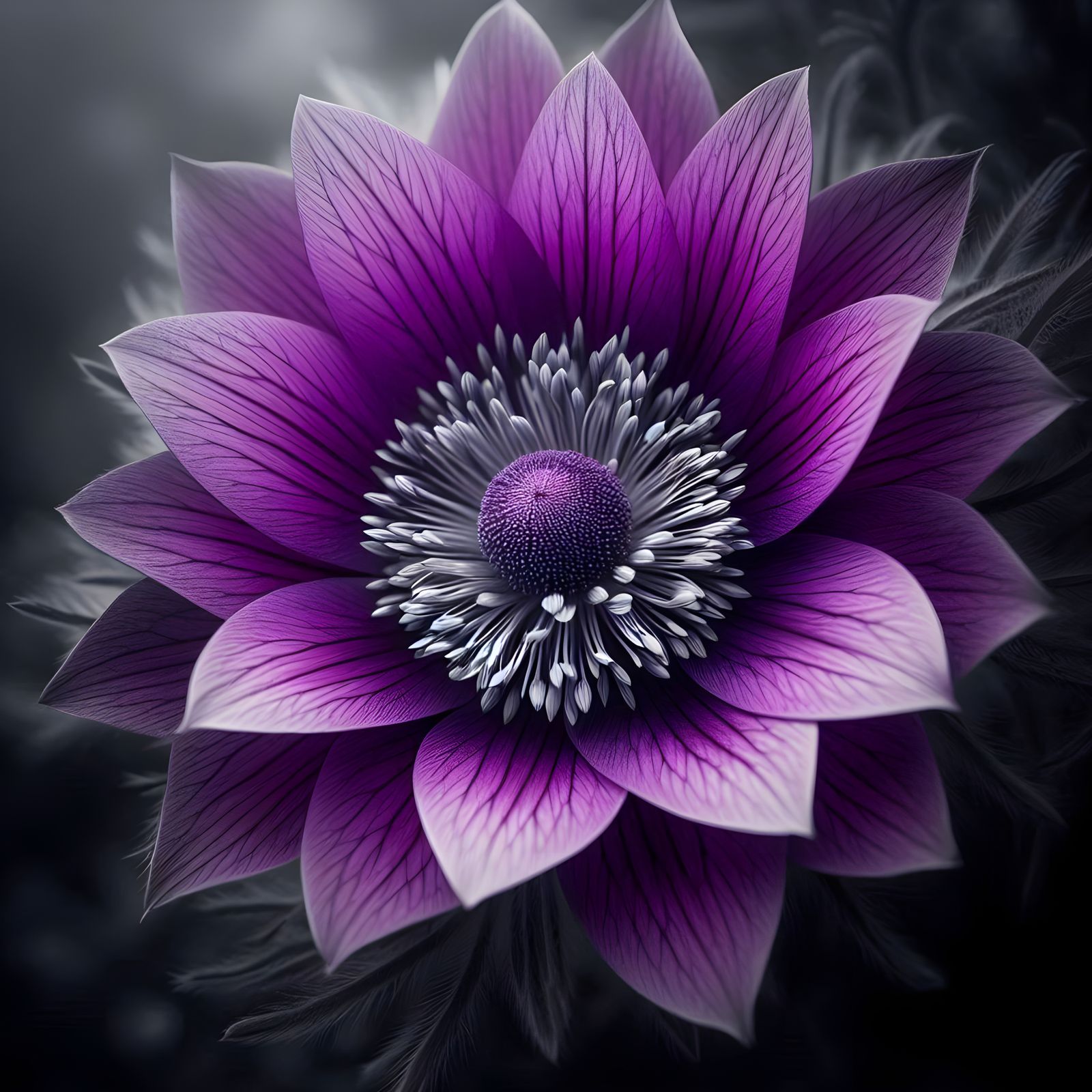 Purple Flower 💜🩶