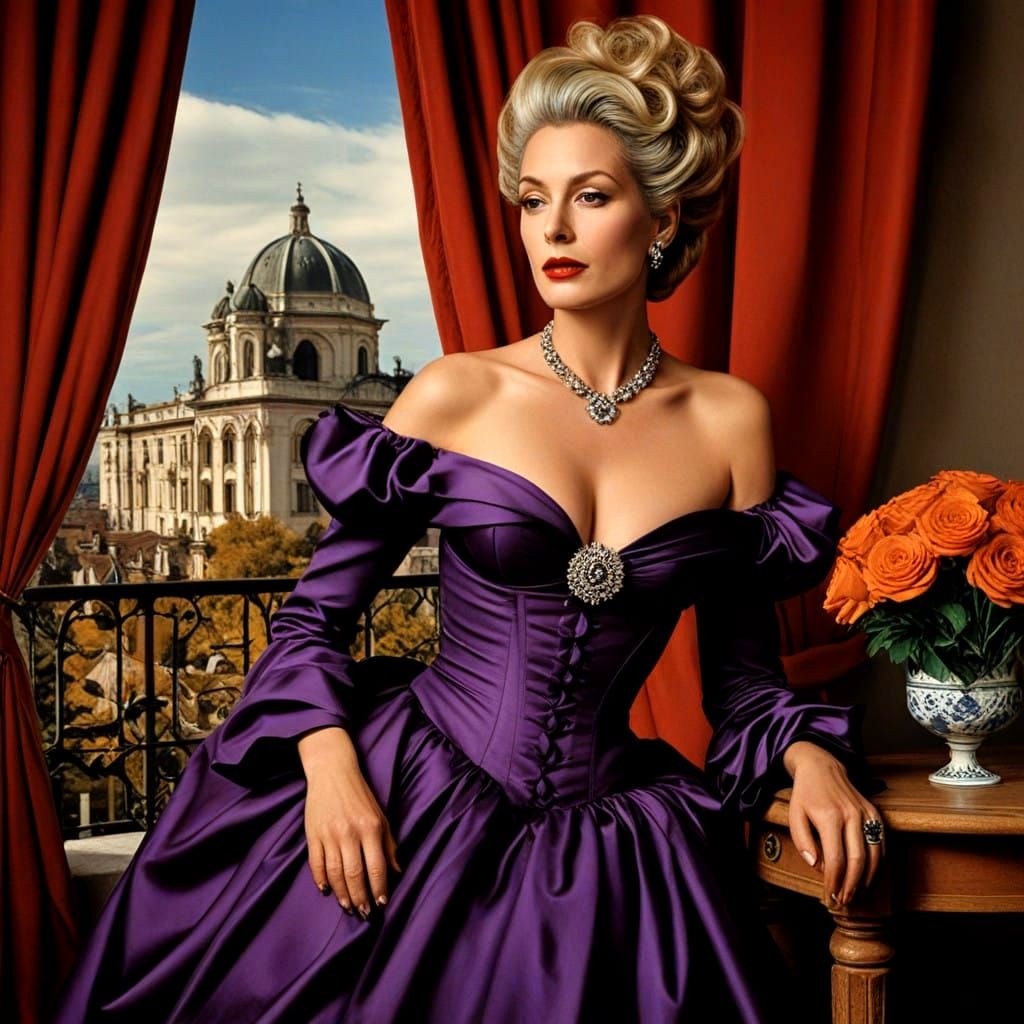 Timeless Elegance in a Romantic Realism Portrait