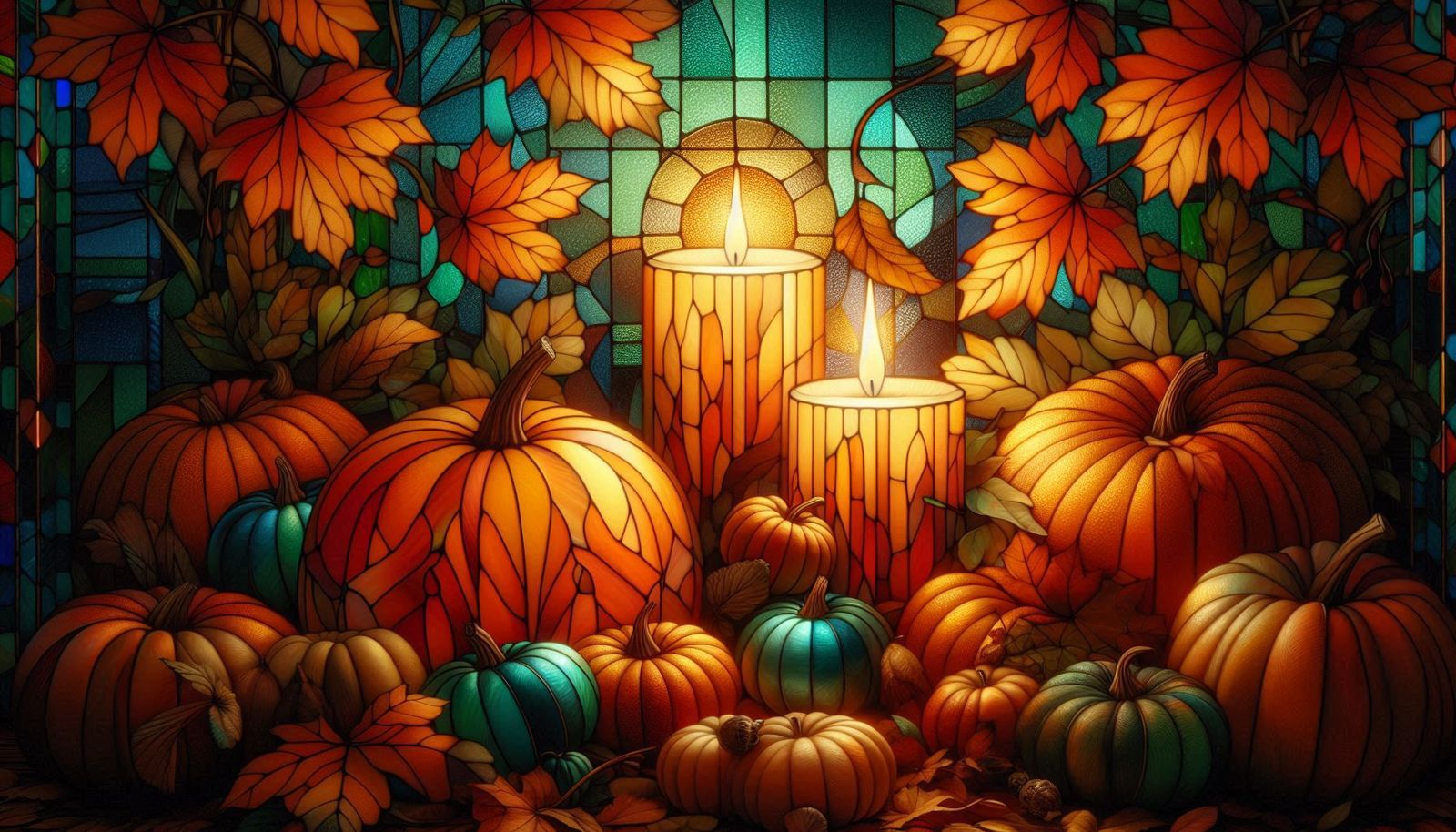 Autumnal Stained Glass