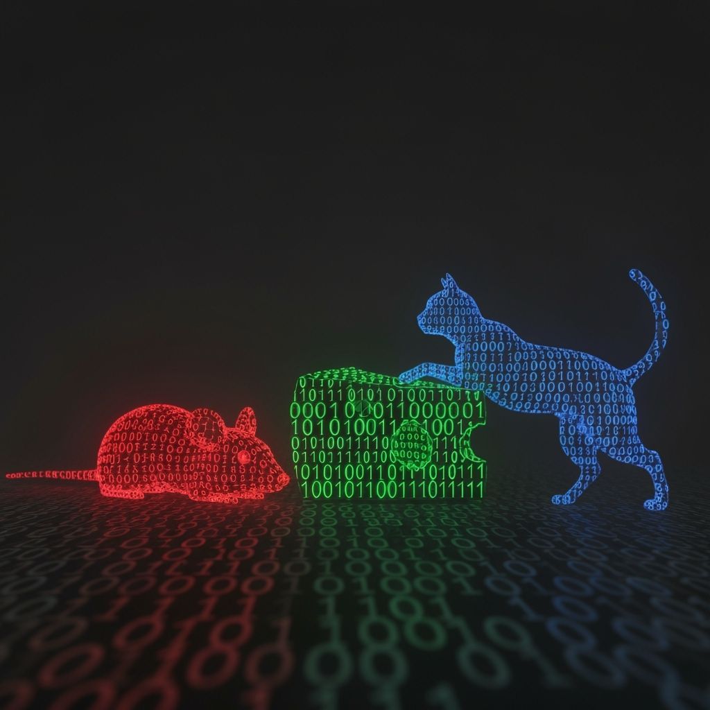 a virus, valuable data, and antivirus  by @Ignatus