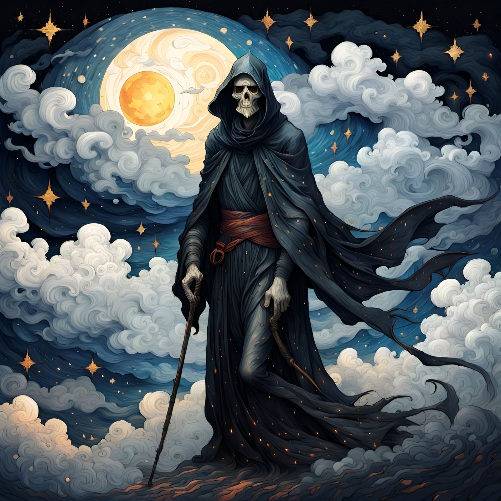 Grim Reaper - AI Generated Artwork - NightCafe Creator