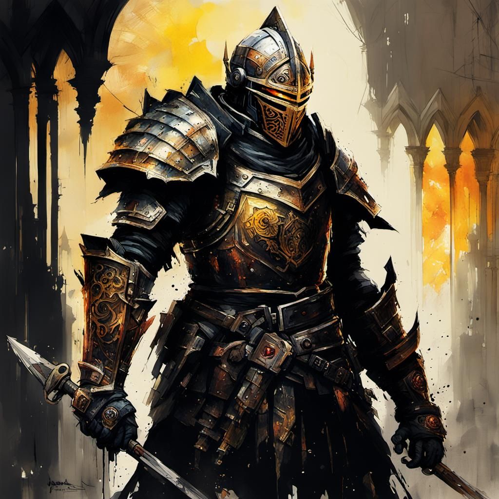 Gothic Goblin Warrior in Sunlight: Dark Fantasy Art