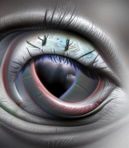 Surreal Dystopian Dreamscape in Hyperrealistic Detail