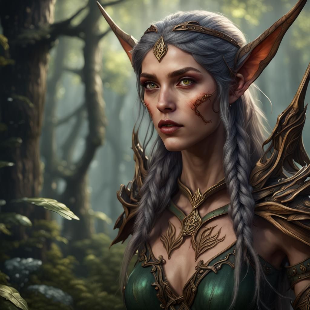 Female wood elf - AI Generated Artwork - NightCafe Creator