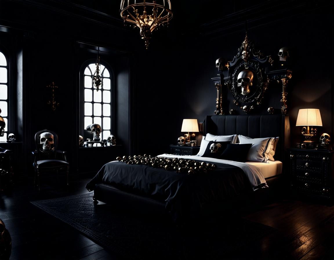 Peak Goth Bedroom