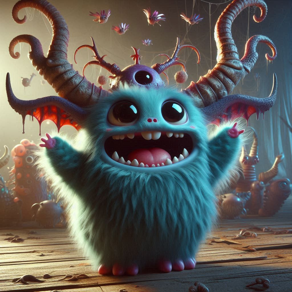 adorable fairy-tale fantasy creature portrait..
