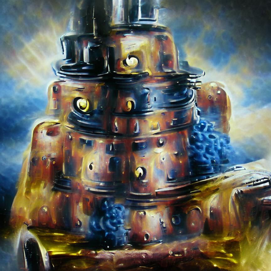 Dalek Oil Painting