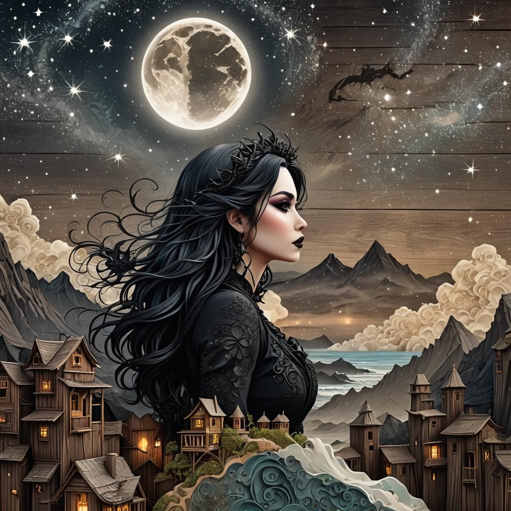 beautiful goth  by @SleepySnow