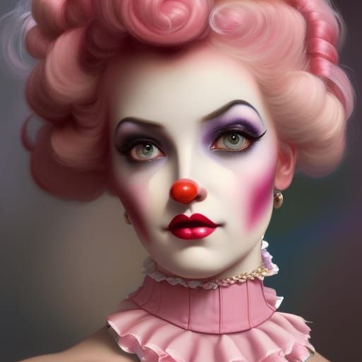 Clown girl - AI Generated Artwork - NightCafe Creator