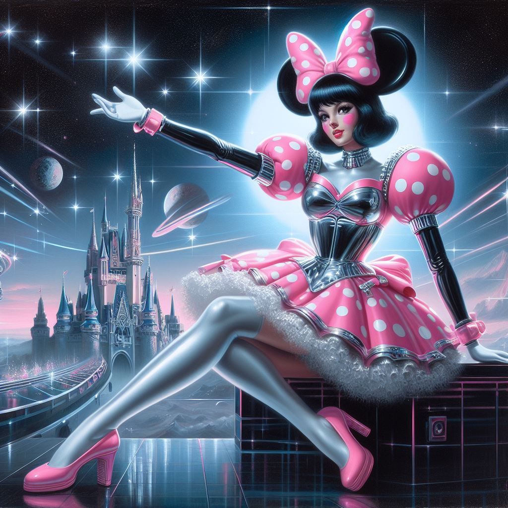 hajime sorayama retro 80s sci-fi futurism cyberpunk space Di...