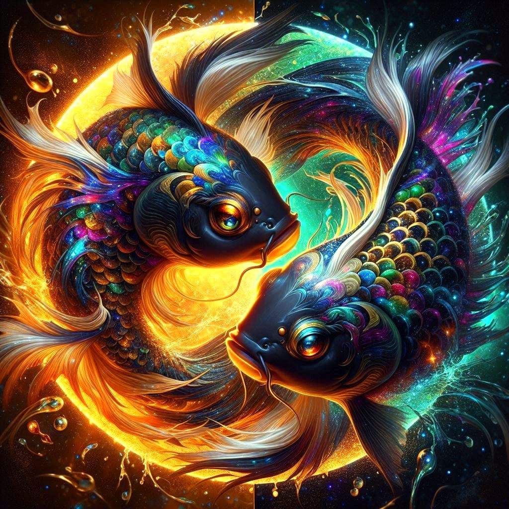Swirling Koi