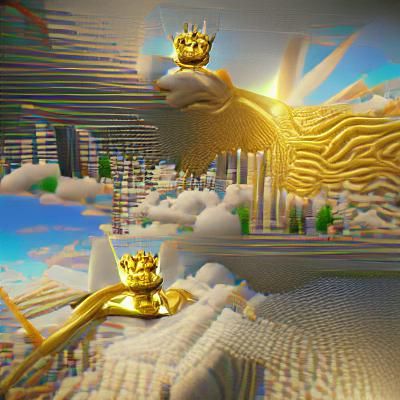 king of the skys of gold 8K 3D