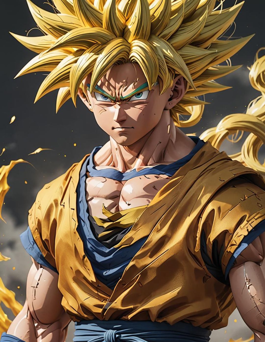 Son Goku Super Saiyan - AI Generated Artwork - NightCafe Creator