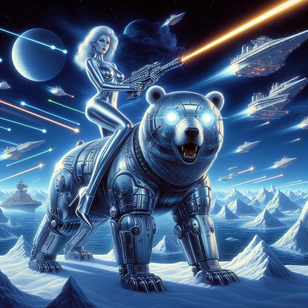 hajime sorayama retro 80s sci-fi futurism cyberpunk space si...