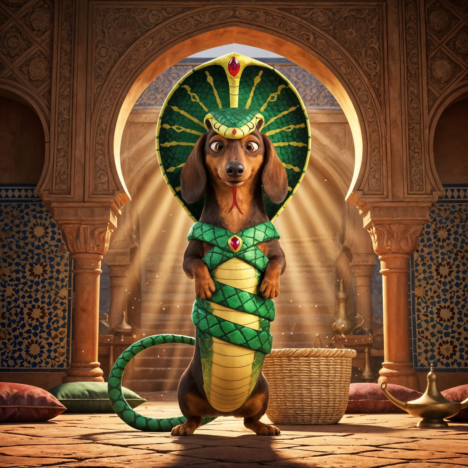 Billy took his role as Snake Charmer's Assistant very seriously  by @Mog