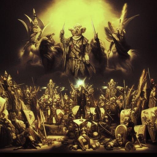Generals gathered in their masses
Just like witches at black...