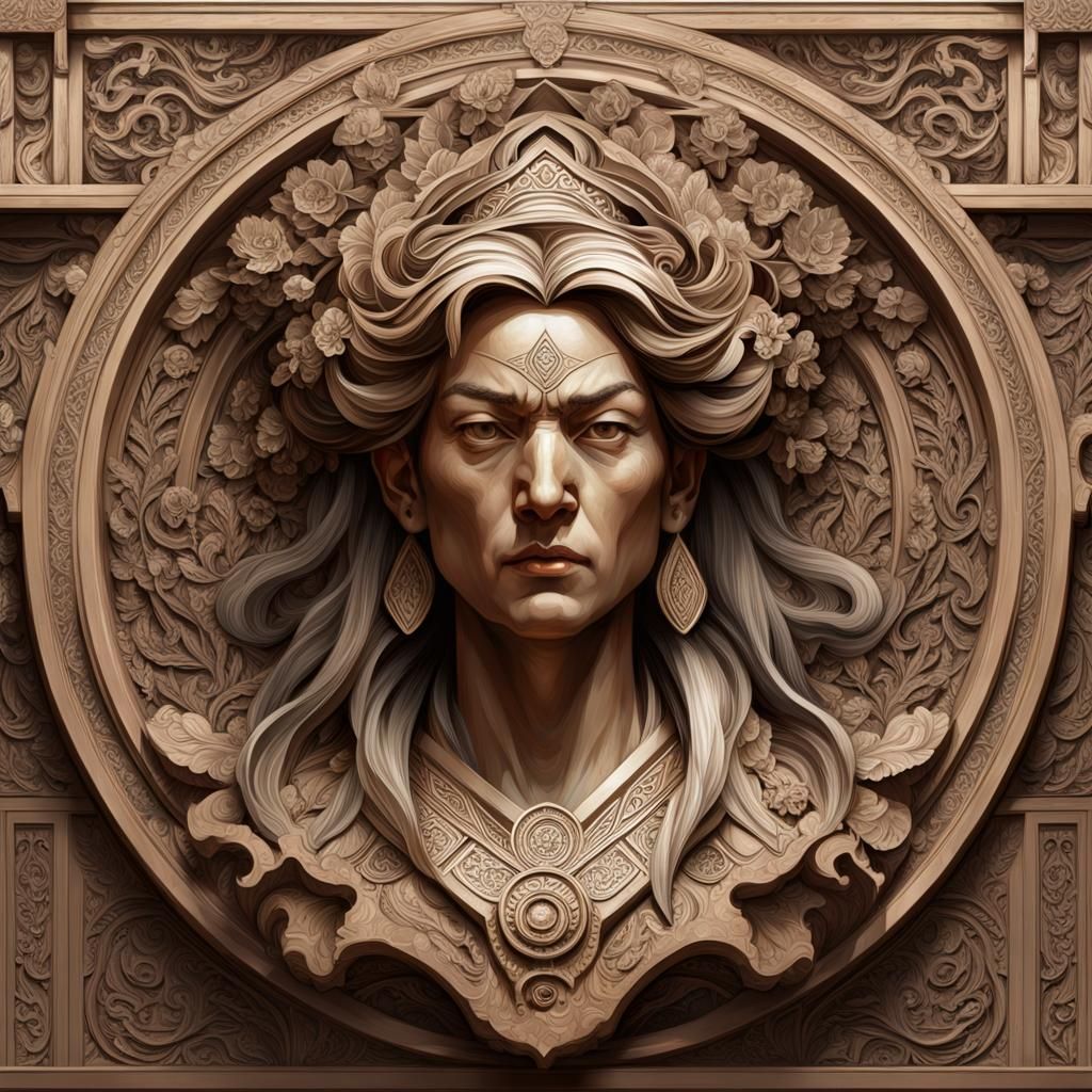 Detailed Architectural Carving Symbolizing Power