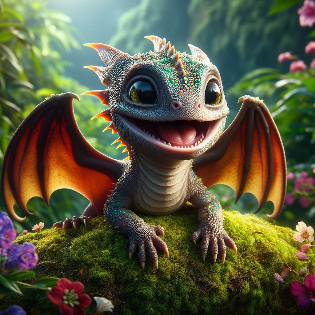 Smiling Baby Dragon