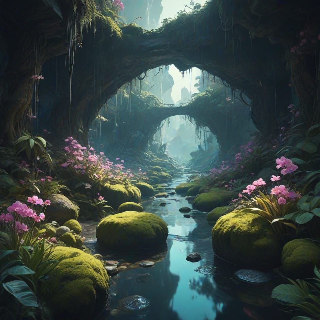 Hidden grotto  by @Sharoja