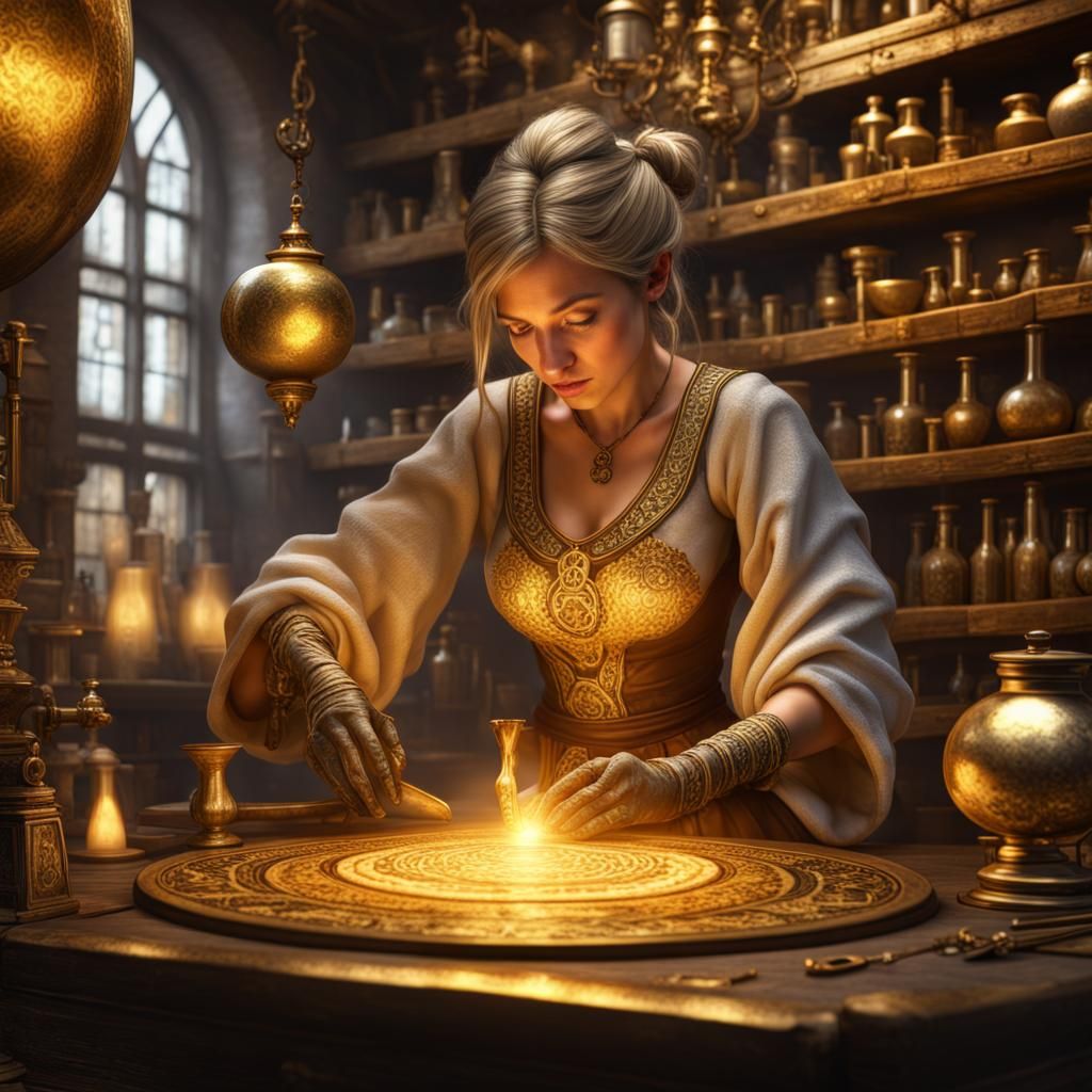 Turning stone to gold.  by @Stellastra