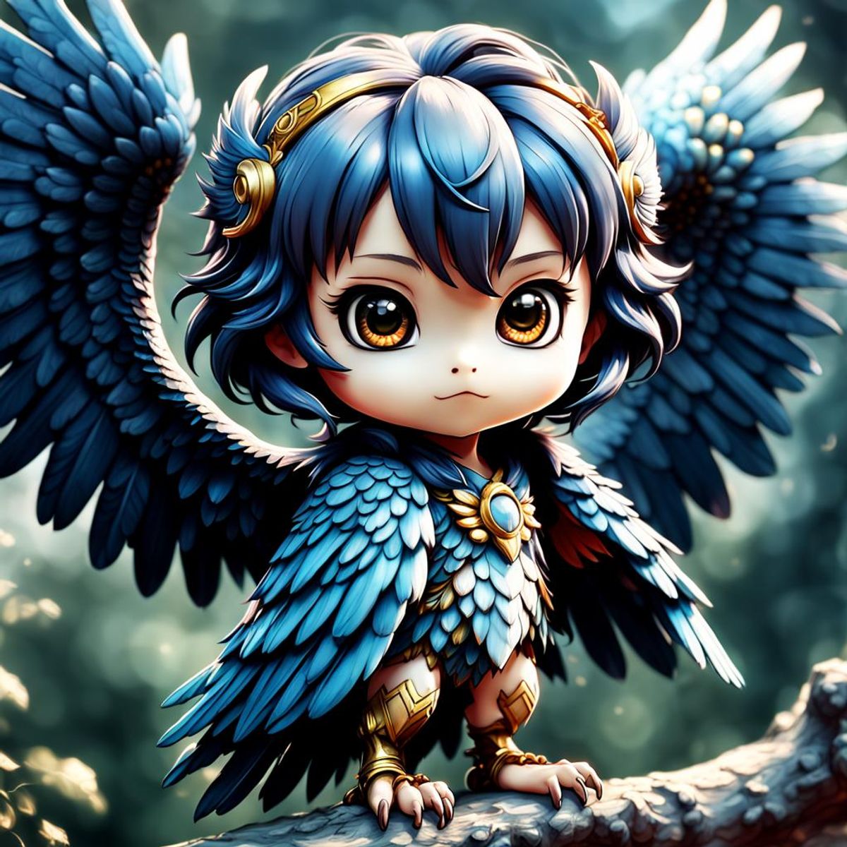 chibi kawaii harpy - AI Generated Artwork - NightCafe Creator