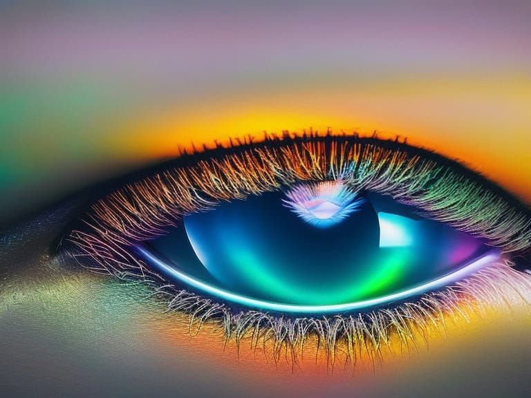 The Rainbow Eye - AI Generated Artwork - NightCafe Creator