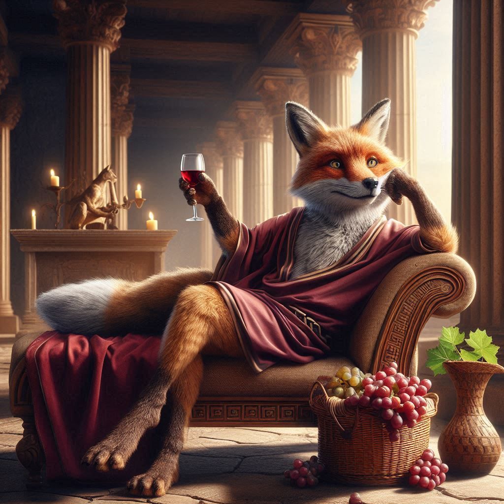 Aesop's The Fox and the Grapes - Alternate Ending