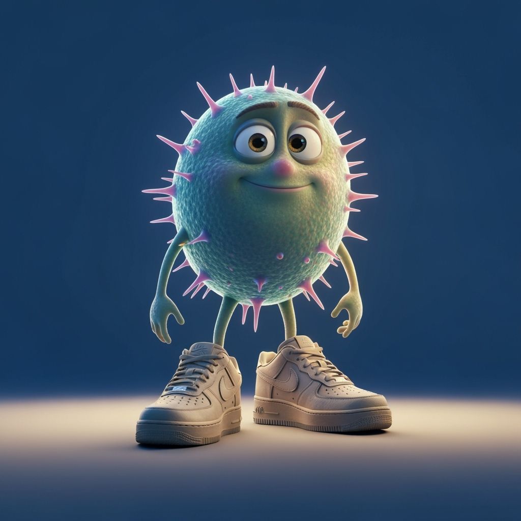 A microbe emoji
