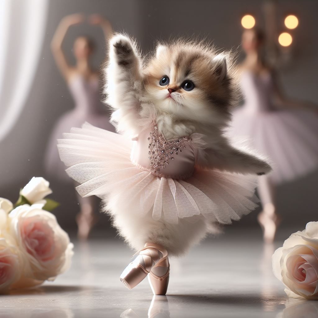 Miss Trixie's Ballet School For Tiny Kittens