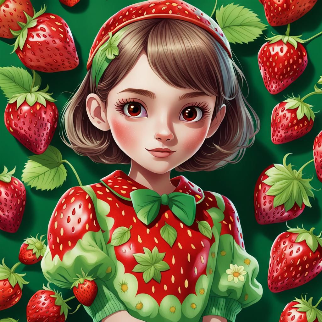 an adorable 12-year-old girl who portrays the image of a str...