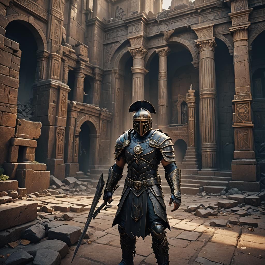 Gladiator  black suit