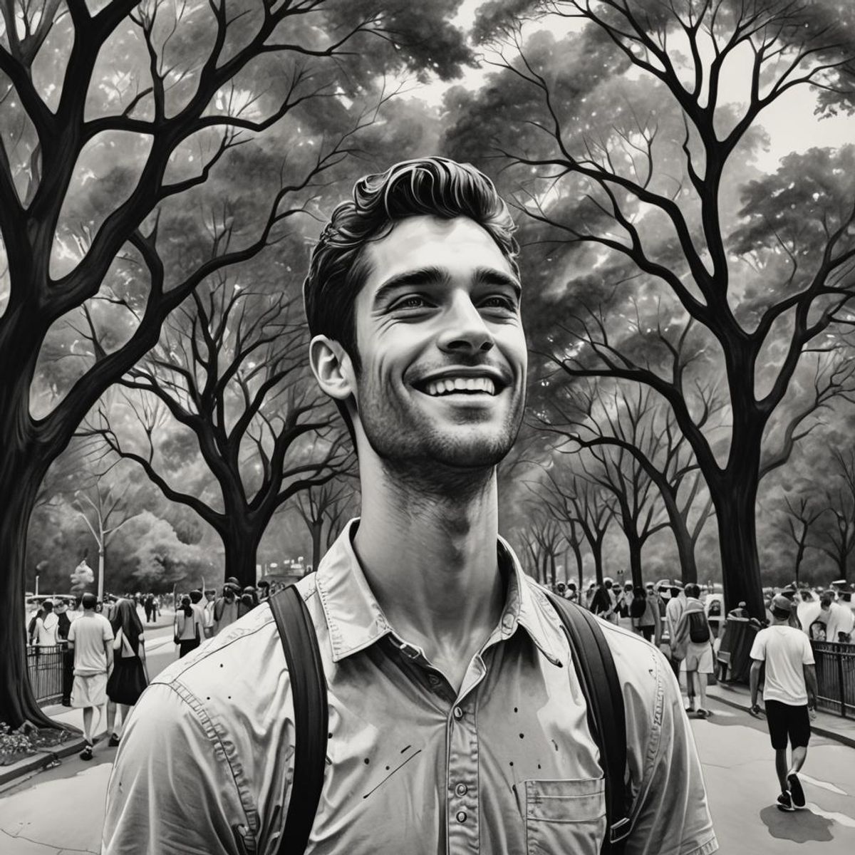 Sean in Central Park NYC - AI Generated Artwork - NightCafe Creator