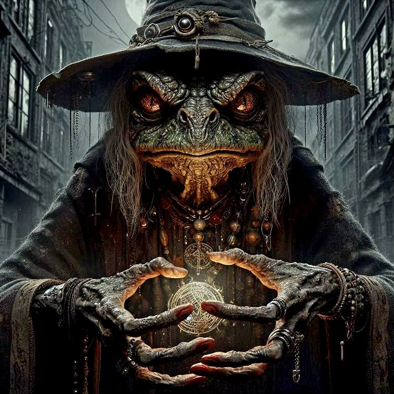 Frog mage. dark-fantasy
