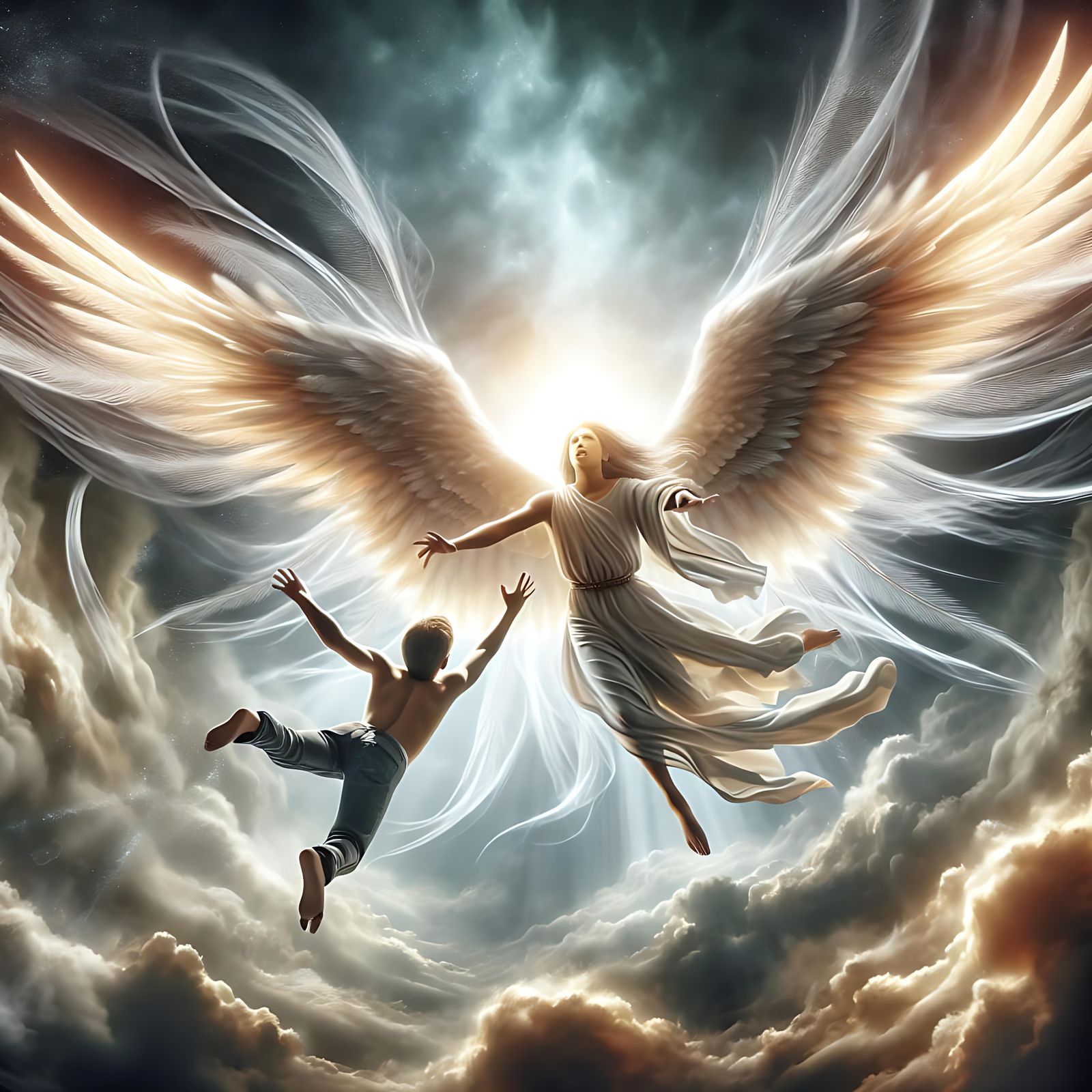 "When you fall, I will save you"
