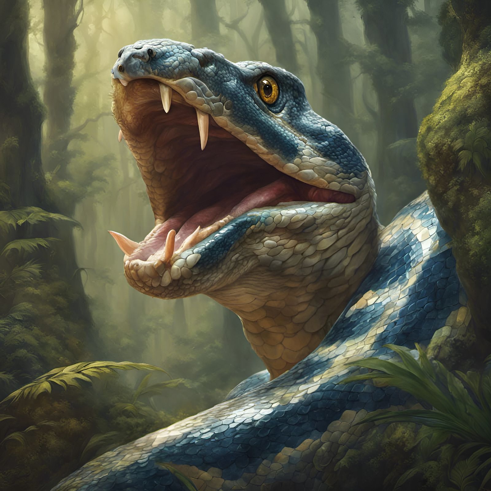 The mighty python ai generated artwork nightcafe creator