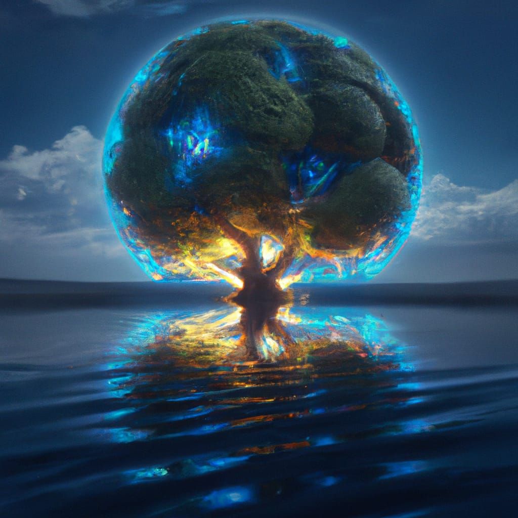 Night tree - AI Generated Artwork - NightCafe Creator